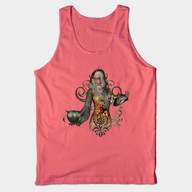 Wonderful steampunk lady with owl Tank Top by Nicky2342